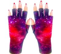 ManiGlovz Guantes de protección de uñas de gel anti-UV y bloqueador solar para usar con lámparas secas UV y LED (impresión espaciada)