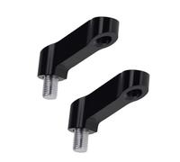 Manija Barra Elevadora Extensión Espejos Para Motocicleta Adaptador Extensión Adaptadores Extensión Espejo Suministros Elevación Base Espejo Retrovisor Negro Elevador Manillar(10MM(RR))