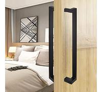 Manija de acero inoxidable resistente para puertas corredizas, manijas para puertas de vidrio, para puertas corredizas de ducha/granero/interiores y exteriore,A-L:100cm(39.3in)/97.5cm(38.3in)