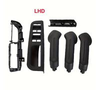 Manija de agarre para puerta delantera y trasera izquierda derecha negra LHD para VW Bora Golf 4 MK4 Jetta 1999 2000 2001 2002 2003 2004