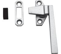 Manija de aluminio Prime-Line H 3597 para puertas batientes con cerradura y base desplazada (paquete individual)