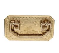 Manija de Cajón Antigua de Latón Vintage con Tirador de Murciélago Engrosado, Fácil de Instalar para Gabinetes, Herrajes para Gabinetes Antiguos, 4,1 X 2,4 Pulgadas, 1 Manija, (Color latón)