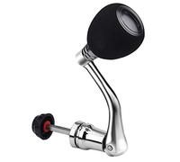 Manija de Carrete de Pesca Giratoria, Perilla de Repuesto, Agarre del Brazo Eléctrico, Color Plata, Tamaño L