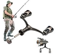 Manija de Carrete de, reemplazo de Carrete de | Carretes de con botón Giratorio de Doble Palanca de Palanca,Accesorios de Ligeros Antideslizantes de Brazo de Roca de Alta re