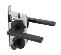 Manija de Cerradura de Puerta Resistente de Prevención de Impactos de Acero Inoxidable para el Hogar, Manija Cómoda, Juego de Manijas de Palanca de Bloqueo de Dormitorio para Dormitorio,