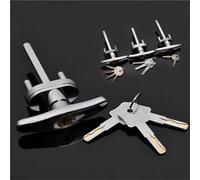 Manija de cerradura en T for puerta de garaje con llaves de 3/4, segura for caravanas y remolques, 1 unidad(4 keys)