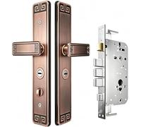 Manija de Cerradura Puerta Principal Resistente, Antipalanca y Anti Sierra, Herrajes Alta Seguridad Multipunto para Puertas Entrada y Portones DoméSticos (8 Llaves Outside deadbolt)