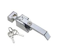 Manija de cierre hermético al vacío de aleación de Zinc for la industria de almacenamiento refrigerado, bisagra pesada for puerta de garaje refrigerada, 1 Uds.(With lock cylinder)
