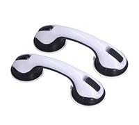 Manija de Ducha, Estable, Confiable, 2 Piezas, Material Plástico, Instalación sin Herramientas, Barra de Agarre de Ducha de Diseño Curvo para Inodoro para Cabecera