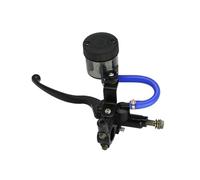 manija de embrague Bomba de freno delantera universal para motocicleta, montaje 22 mm,palanca ajustable derecha/izquierda,copa para grande(Left)