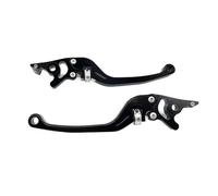 Manija de embrague de freno ajustable para motocicleta, palancas de carreras, ajuste universal para HONDA, Yamaha y Kawasaki. Manija Palanca Freno Palanca Embrague Freno(Black)