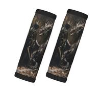 Manija de equipaje medieval de caballero y dragón para veliz, fundas de asa de equipaje suaves, identificadores de etiquetas de equipaje para maletas, accesorios de equipaje de viaje esenciales para