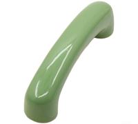 Manija de gabinete de arco, tirador largo en forma de arco para puertas con distancia de agujero de 96 mm, herrajes modernos para muebles (1381-96 verde)