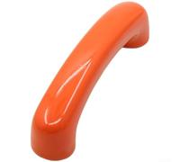 Manija de gabinete de arco, tirador largo en forma de arco para puertas con distancia de agujero de 96 mm, herrajes modernos para muebles (1381-96 naranja)