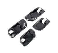 Manija De Interiores Panel Manija De Puerta Interior De Fibra De Carbono para Chevrolet para Silverado, Cubierta De Panel De Cuenco Embellecedor 2019 2020 2021 2022 4 Uds