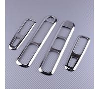 Manija De Interiores Panel para Peugeot 3008 2009 2010 2011 2012 2013 2014 2015 Panel De Reposabrazos De Puerta De Coche Soporte De Botón Cubierta Pegatina Embellecedora
