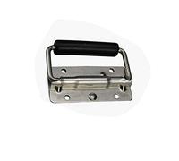 Manija de la caja de la manija plegable del pecho Manija de la caja de vuelo manija de acero inoxidable plegable de la manija del resorte 100x45mm para el tronco caja 1pcs