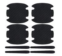 Manija de la Puerta del automóvil Película Protectora para Jeep Wrangler JK Rubicon Sahara Sport 2007-2017, 8 Piezas, Protectora Fibra de Carbono como la manija