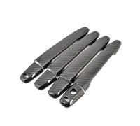 manija de la Puerta del Coche para Mitsubishi para Lancer CY2A CZ4A Galant Fortis IO EX 2007-2017 Embellecedores para manijas de Puertas Laterales Coche Fibra Carbono(Double Smart Entry)
