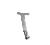 Manija de liberación de pestillo de capó de aluminio diseñada para Golf para MK4 para GTI 1999-2006 para Jetta para MK4 1999-2005 R32 1.8T 2.0L (plata)