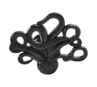 Manija de muebles de aleación de zinc estilo pulpo para puertas y pomos de gabinete, adecuado para muebles de habitación infantil (negro)