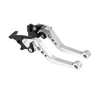 Manija de palanca de freno de embrague, 1 par de manija de palanca de freno de tambor universal para motocicleta de 22 mm, 7/8 pulgadas (Silver)