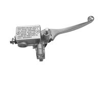 Manija de Palanca de Freno Palanca Freno Motocicleta Bomba Derecha Cilindro Maestro Delantero Hidráulico Dirt Pit Bike Quad Ciclomotor Scooter Buggy Go Kart Embrague de Freno Palanca(Silver)