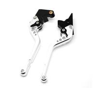 Manija de Palanca de Freno para MT-03 2005-2012 | PARA TDM900/A 04-10 PARA BT1100 PARA BULLDOG 05-06 Palancas Embrague Freno De Motocicleta Ajustables(Long silver)
