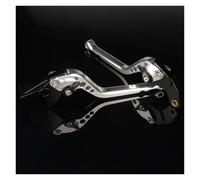 Manija de Palanca de Freno para Piaggio para Medley | 125 150 4T 2016-2017 palancas frenos disco traseros delanteros de motocicleta CNC Scooter ajustable(Silver 177mm)