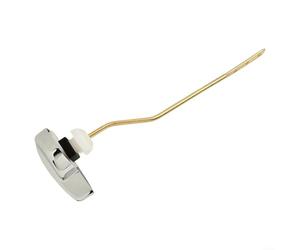 Manija de palanca de montaje lateral moderna para inodoros TOTO con construcción de aleación de zinc y detalles dorados plateados para un aspecto refinado de baño