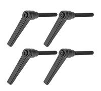 Manija de palanca de sujeción de 4 piezas, perillas de máquina de metal Palanca de sujeción ajustable M6 Manija ajustable de rosca macho(50MM)