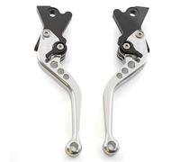 Manija de Palanca Embrague Freno Ajustable para Motocicleta para Yamaha DT50, DT125, DT250R, TW200, XT225 Palanca de Freno Plegable(147mm Silver)