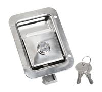 Manija de pestillo de caja de herramientas, cerradura de panel de repuesto de acero, cierre de seguridad de montaje empotrado, hardware resistente al robo, actualización del sistema de bloqueo para