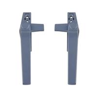 Manija de puerta abierta de aleación de aluminio engrosada con manija de ventana de empuje de cerradura Hebilla de cerradura antigua Manijas de puerta y ventana Herrajes for el hogar 1 juego(Grey)