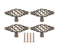 Manija de puerta botones de tracción manija de cajón 4 piezas accesorio de hardware de gabinete retro de aleación de zinc antiguo para gabinete de armario muebles de oficina