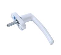 Manija de puerta con manija de ventana de aluminio con cerradura con llave adecuada for puerta de vidrio doble blanca (solo manija giratoria) con tornillos
