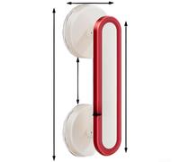 Manija de puerta con ventosa de bloqueo al vacío para superficies lisas como armarios, puertas de vidrio y cajones sin taladrar (A)