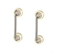 Manija de puerta con ventosa, sin taladro, mango fuerte para puertas de ducha de cristal, armarios, refrigeradores, reutilizable, fácil agarre, manija de puerta para baño y cocina (plateado)