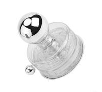 Manija de puerta con ventosa y gancho con fuerte adherencia para baño, ducha y refrigerador, gris translúcido (transparente)