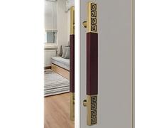 Manija de Puerta corrediza de Doble Cara con herrajes, manija Cuadrada en Forma de H, manija Resistente para Puerta batiente, para Interior y Exterior (Color: A, tamaño: 60 cm/2 pi