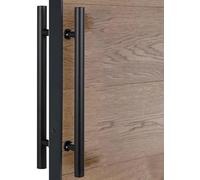 Manija de Puerta corrediza de Granero de Doble Cara, Barra de Puerta Interior y Exterior Moderna, manijas de Puerta de Madera con Ajuste de instalación, manija de Empuje