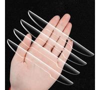 Manija de Puerta corrediza Universal para manija de Coche, Borde de Puerta, Espejo Lateral, 1 Juego de Tira anticolisión antiarañazos para Coche, Pegatina Protectora Exterior