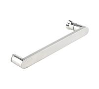 Manija De Puerta De Ducha Con Orificio A Orificio De 500 Mm En El Centro, Juego De Manijas De Puerta Con Acabado Pulido De Acero Inoxidable, Reemplazo De Piezas De Puerta Corredera De Cuarto De Ducha