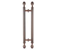 Manija de puerta de entrada redonda en forma de H con montaje en ambos lados, manija de puerta moderna de empujar y tirar para oficina, hotel, cocina, hogar, manijas de puerta delantera interior y ex