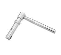 Manija de Puerta de Estufa de Metal para Chimenea y Horno | Hierro, Acabado Plata, Recambio Protección Térmica, Ajuste Sencillo para Hogares Leña y Carbón