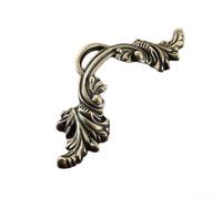 Manija de puerta de gabinete de aleación de zinc de estilo antiguo para muebles, mango resistente a la corrosión adecuado para armarios, estanterías, cajones y armarios (bronce amarillo)