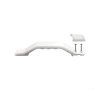 Manija de puerta de remolque de nailon resistente, diseño cóncavo ondulado para seguridad marítima de barco, 285 mm, color blanco crema (230 mm, blanco crema)