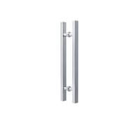 Manija de puerta de vidrio doble for baño, tiradores de puerta de vidrio, adecuados for tiendas minoristas, restaurantes y oficinas(Color-3,Pitch-60cm)