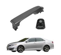 Manija de puerta exterior de coche gris oscuro compatible con Camry 2012 2013 2014 2015 2016 2017 delantero trasero izquierdo derecho 6921106090 6921706370 (1 pieza trasera izquierda)(1pc Rear Left)