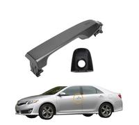 Manija de puerta exterior de coche gris oscuro compatible con Camry 2012 2013 2014 2015 2016 2017 delantero trasero izquierdo derecho 6921106090 6921706370 (1 pieza trasera izquierda)(1pc Front Left)